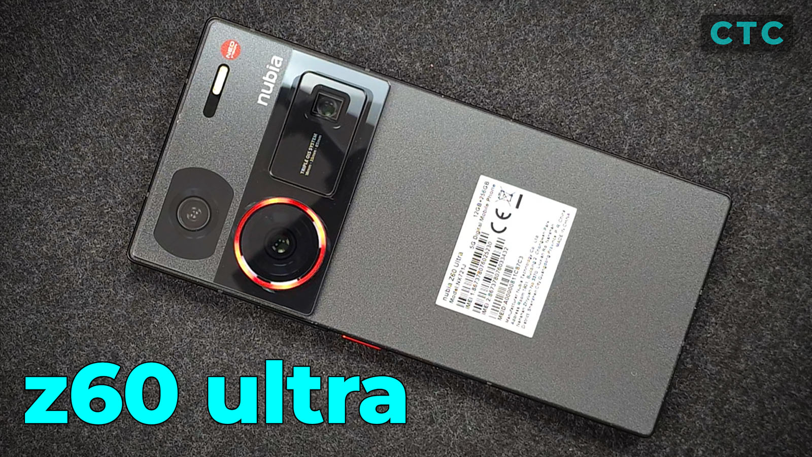 Nubia Z60 Ultra video review gaming display and battery test