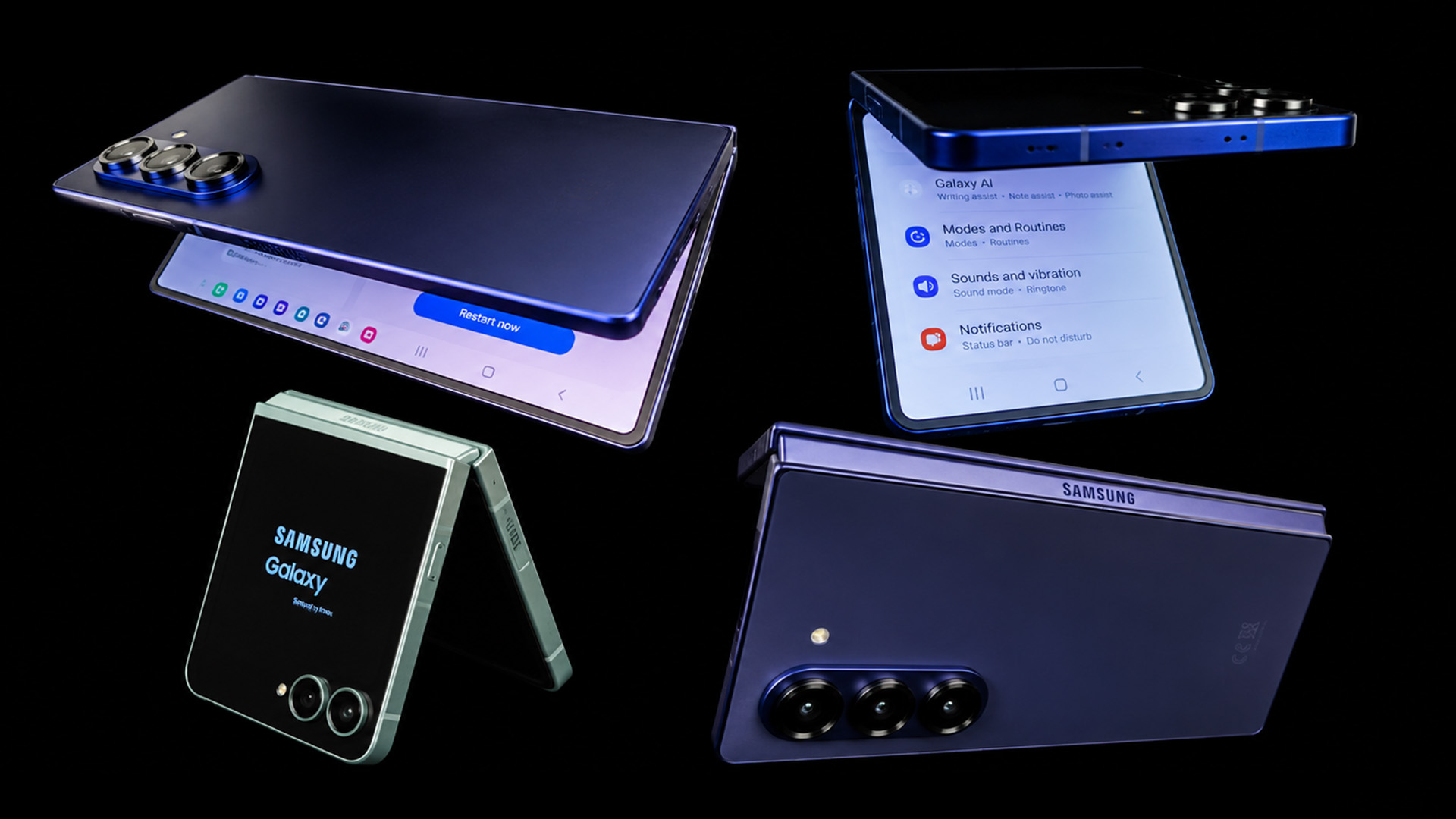 Samsung Fold 7 vs Fold 6 vs Flip 7 vs Flip 6 ASMR comparison